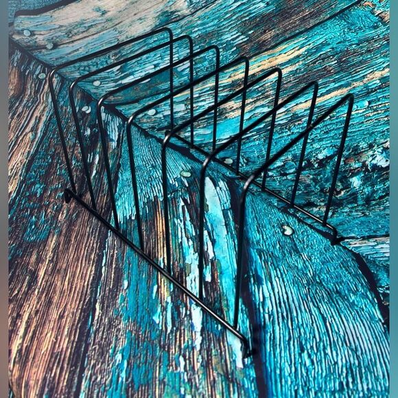 Desktop Organizer Wire Desk File Organizer Vertical Metal Stand up File Stand - Picture 2 of 5